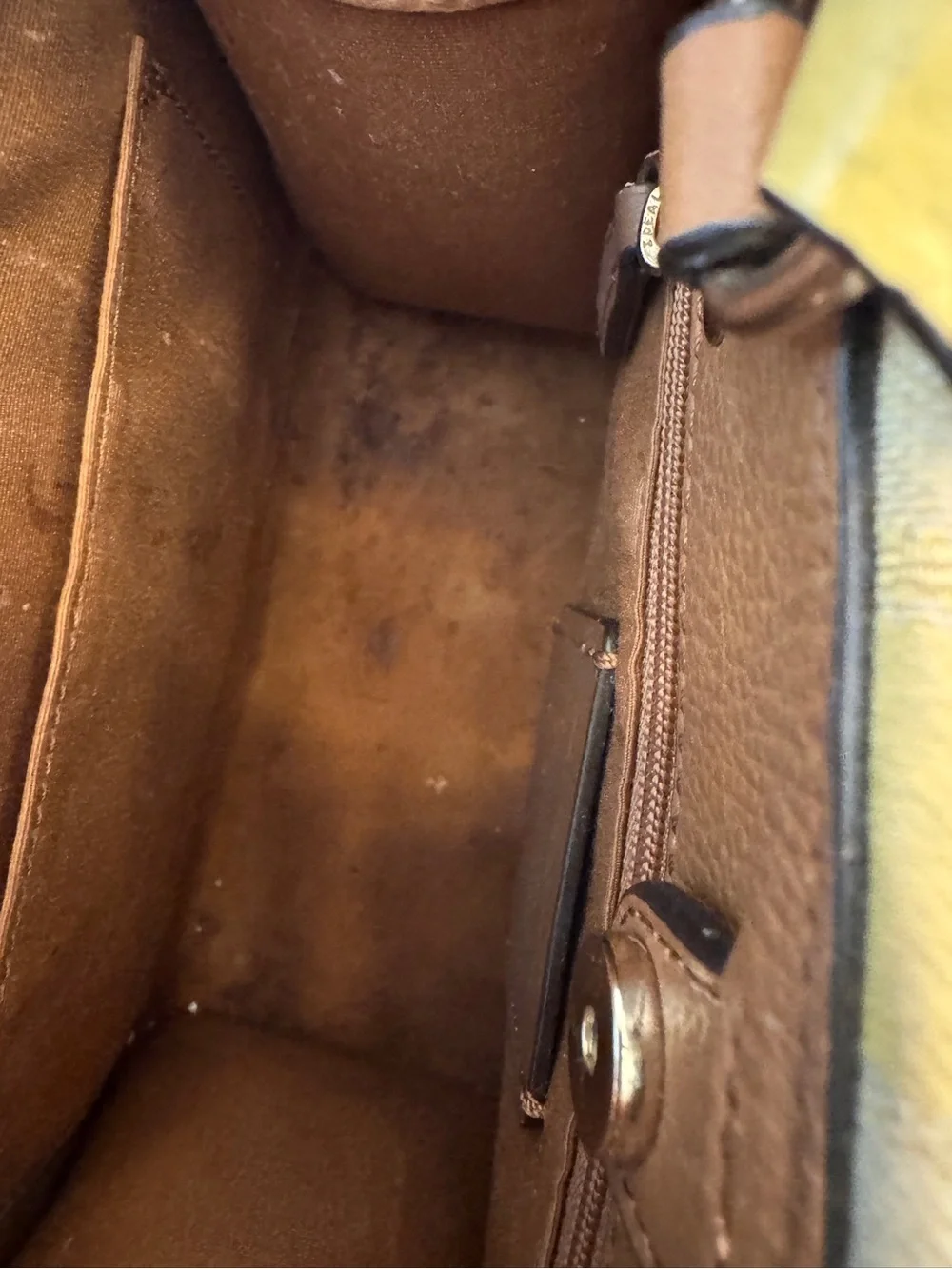 Coach Dempsey Tote 22” Signature C Jacquard Yellow Double Handle Shoulder Purse - Picture 12 of 15